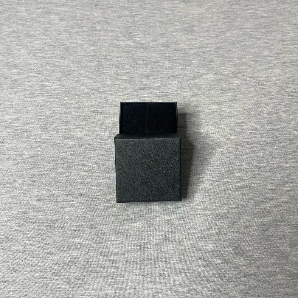Macy’s Solid Black 2.5” x 2.5” Jewelry Gift Box